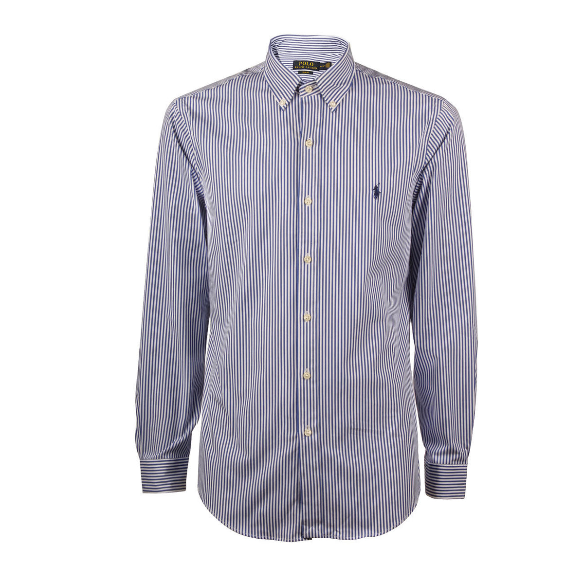 POLO RALPH LAUREN Camicia Popeline Slim Fit Uomo Blue White Bengal Stripes 710832480 008 BLUE/WHITEBENGAL STRIPES 