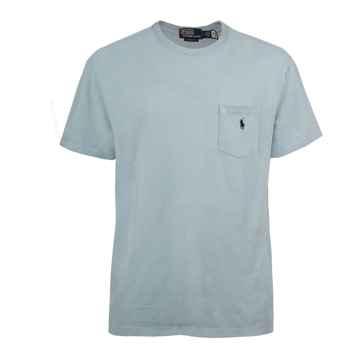 POLO RALPH LAUREN Tshirt Custom Delave' Uomo Powderblue 710835756 016 POWDERBLUE 