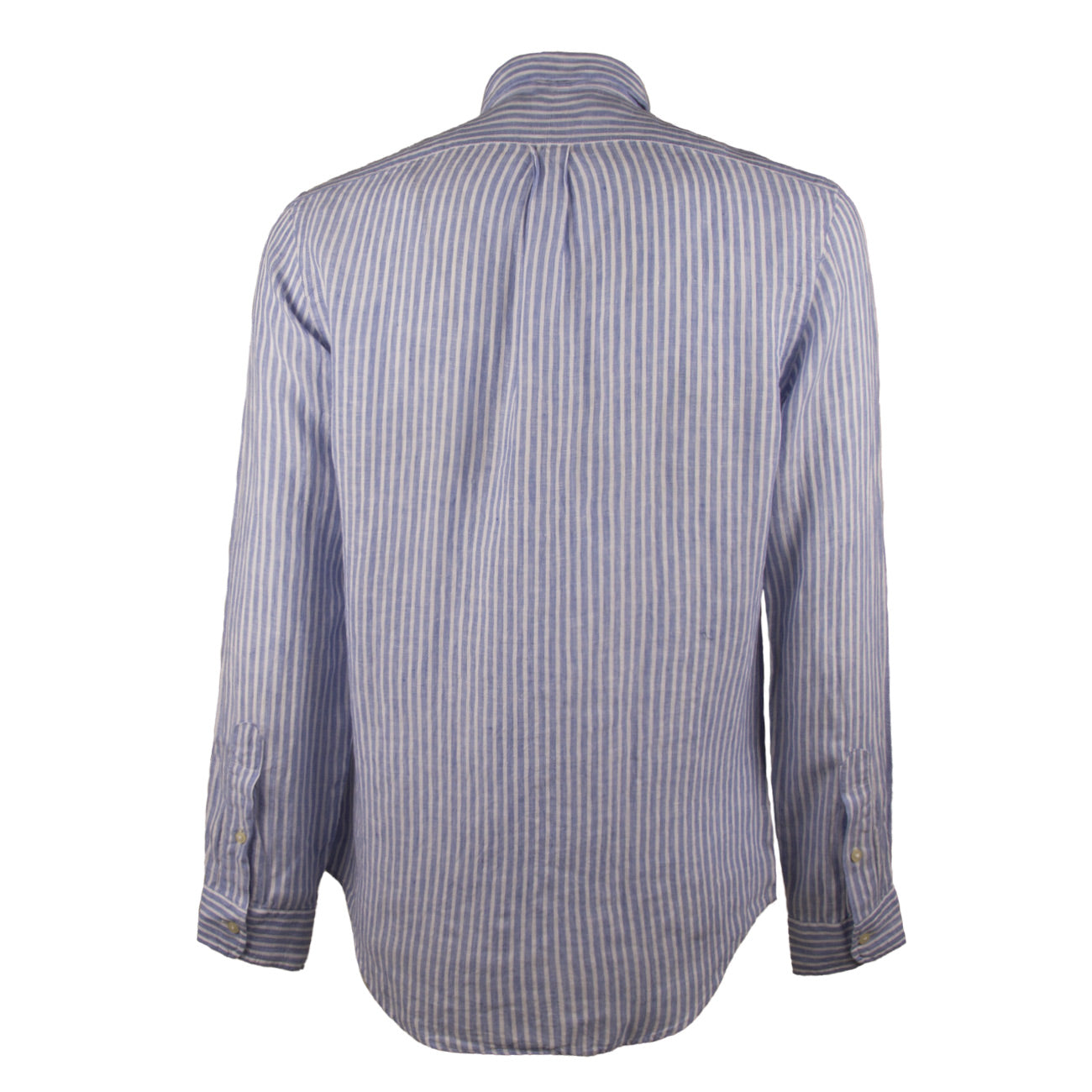 POLO RALPH LAUREN Camicia Lino Rigata Uomo Blu Bianco 710912896 BLUE/WHITE 
