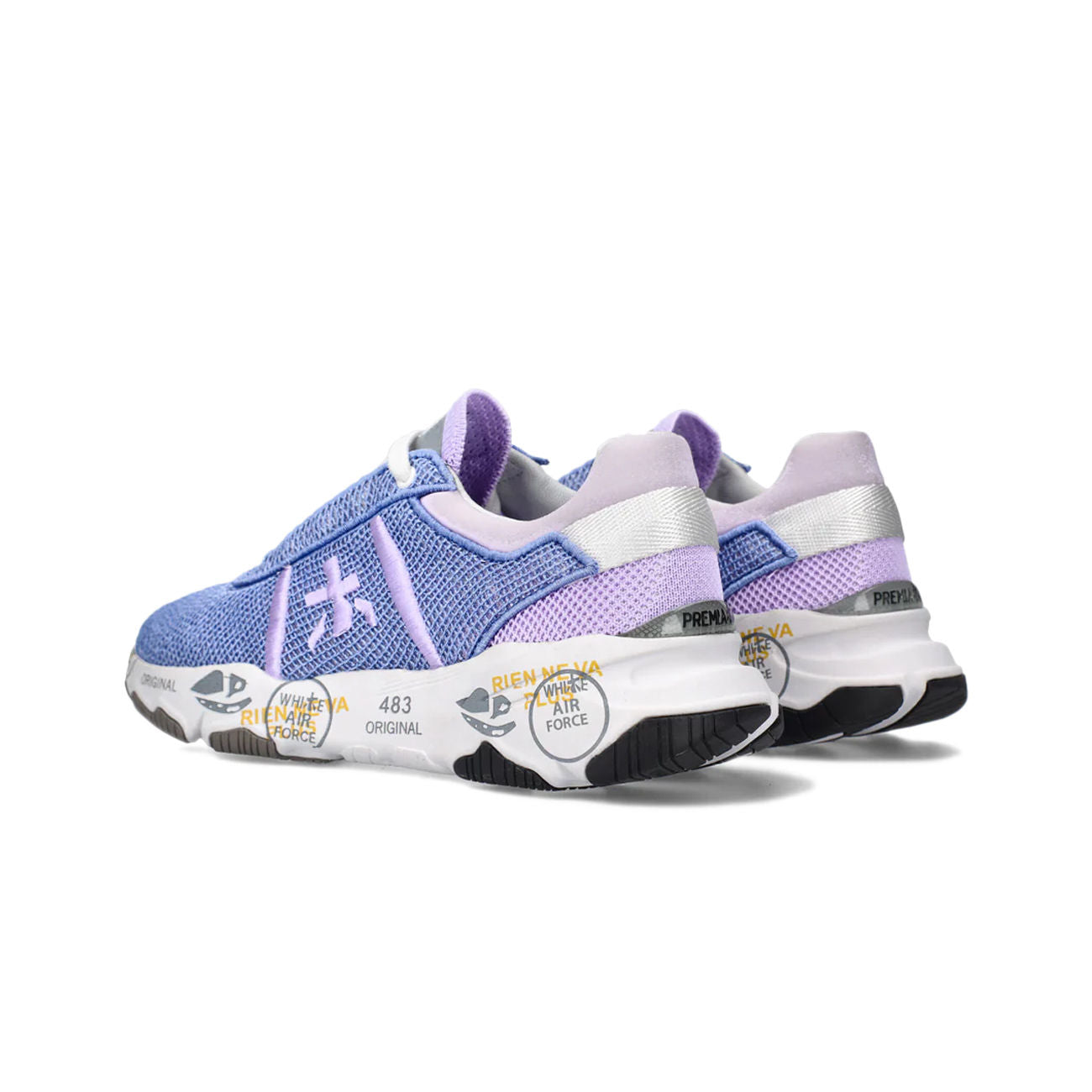 PREMIATA SNEAKERS D. RETE INTERAMENTE SKETCH PREMIATA BUFF VAR 5843 LILAC/WHITE/BLUE AVIO 