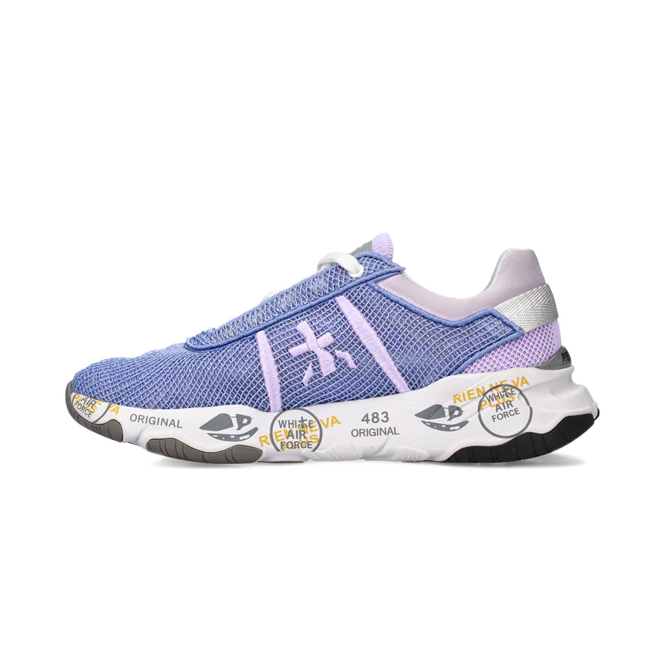 PREMIATA SNEAKERS D. RETE INTERAMENTE SKETCH PREMIATA BUFF VAR 5843 LILAC/WHITE/BLUE AVIO 