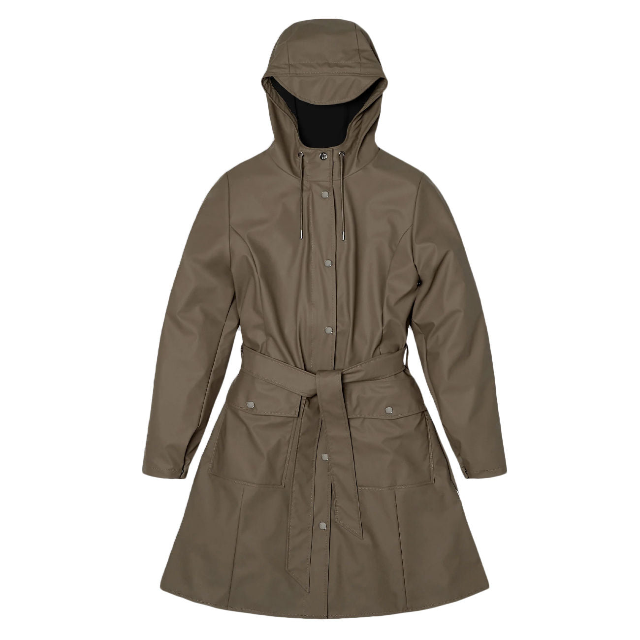 RAINS Trench Curve Slim Con Cintura Donna Wood RA18130 WOOD 