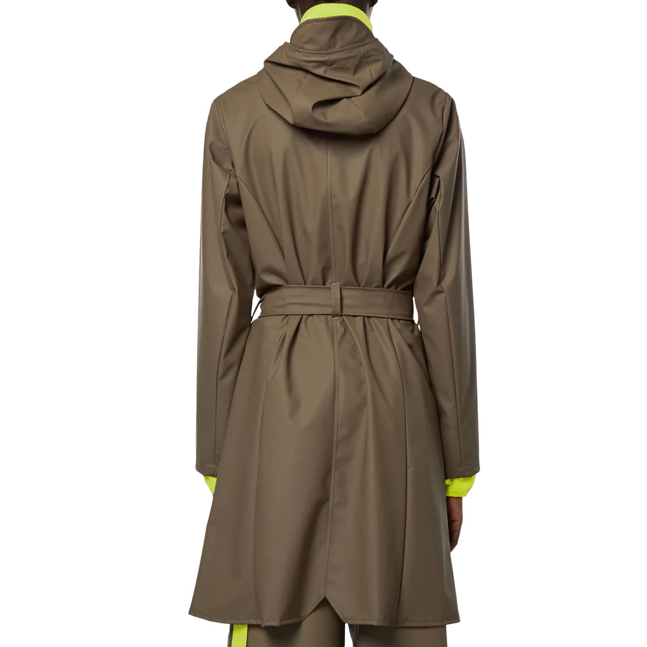 RAINS Trench Curve Slim Con Cintura Donna Wood RA18130 WOOD 