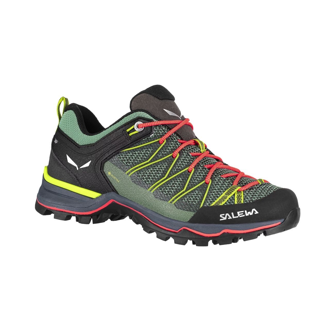 SALEWA Scarpe Mountain Trainer Lite Goretex Donna Feld Green Fluo Coral 61362 5585/FELD GREEN/FLUO CORAL 