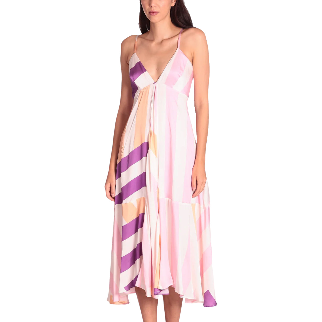 SILVIAN HEACH Abito Midi Lupit SH CVP23008VESM STR.B. PINK 