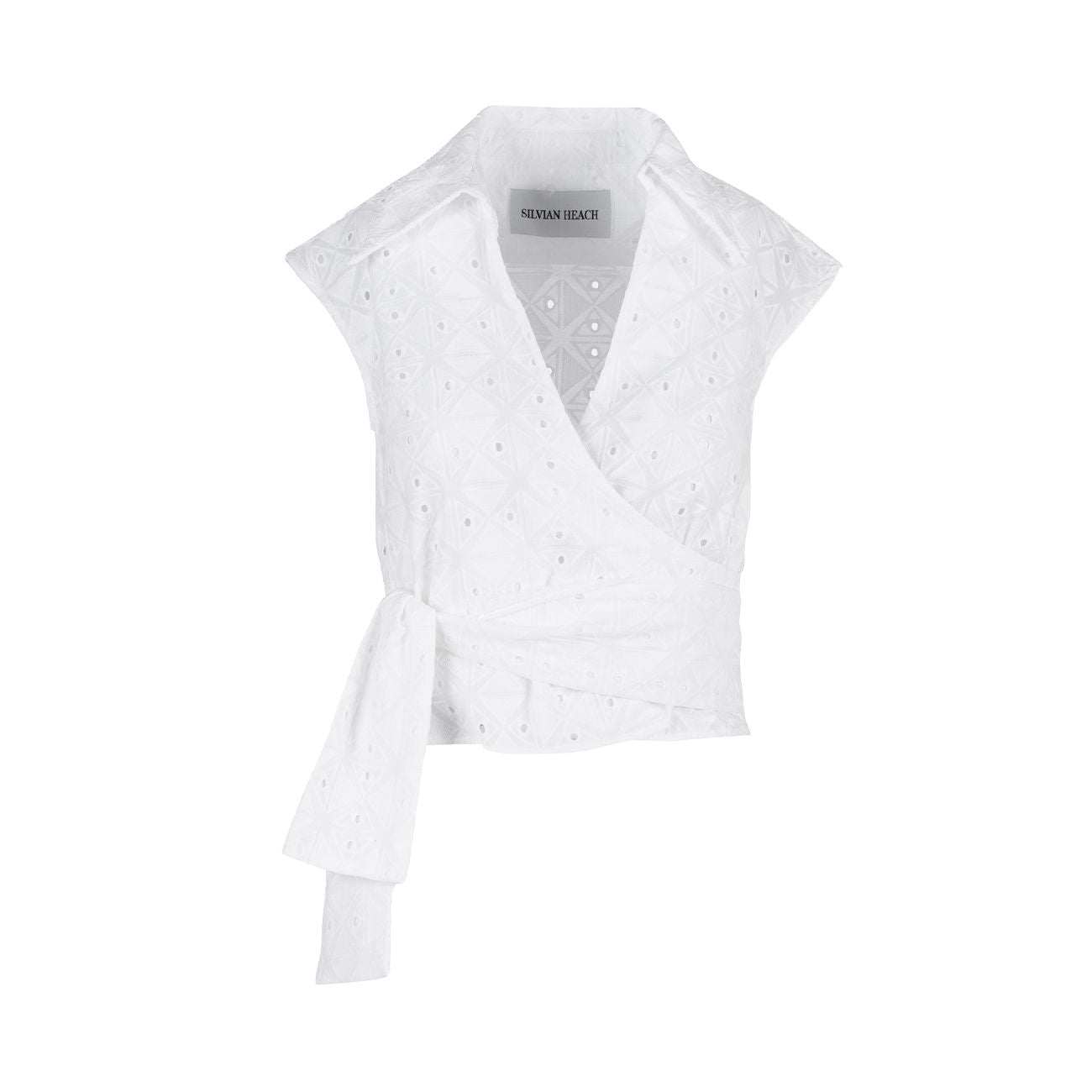 SILVIAN HEACH VEST TOP D. RAGIOL SH CVP23031TOHB WHITE 