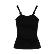SILVIAN HEACH VEST TOP D. MAMORI SH CVP23173TOOF BLACK 