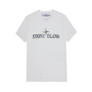STONE ISLAND T-Shirt Logo Kids Bianco 781621073 V0001. WHITE 