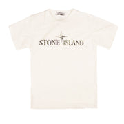 STONE ISLAND T-Shirt Logo Kids Bianco 781621073 V0001, WHITE 