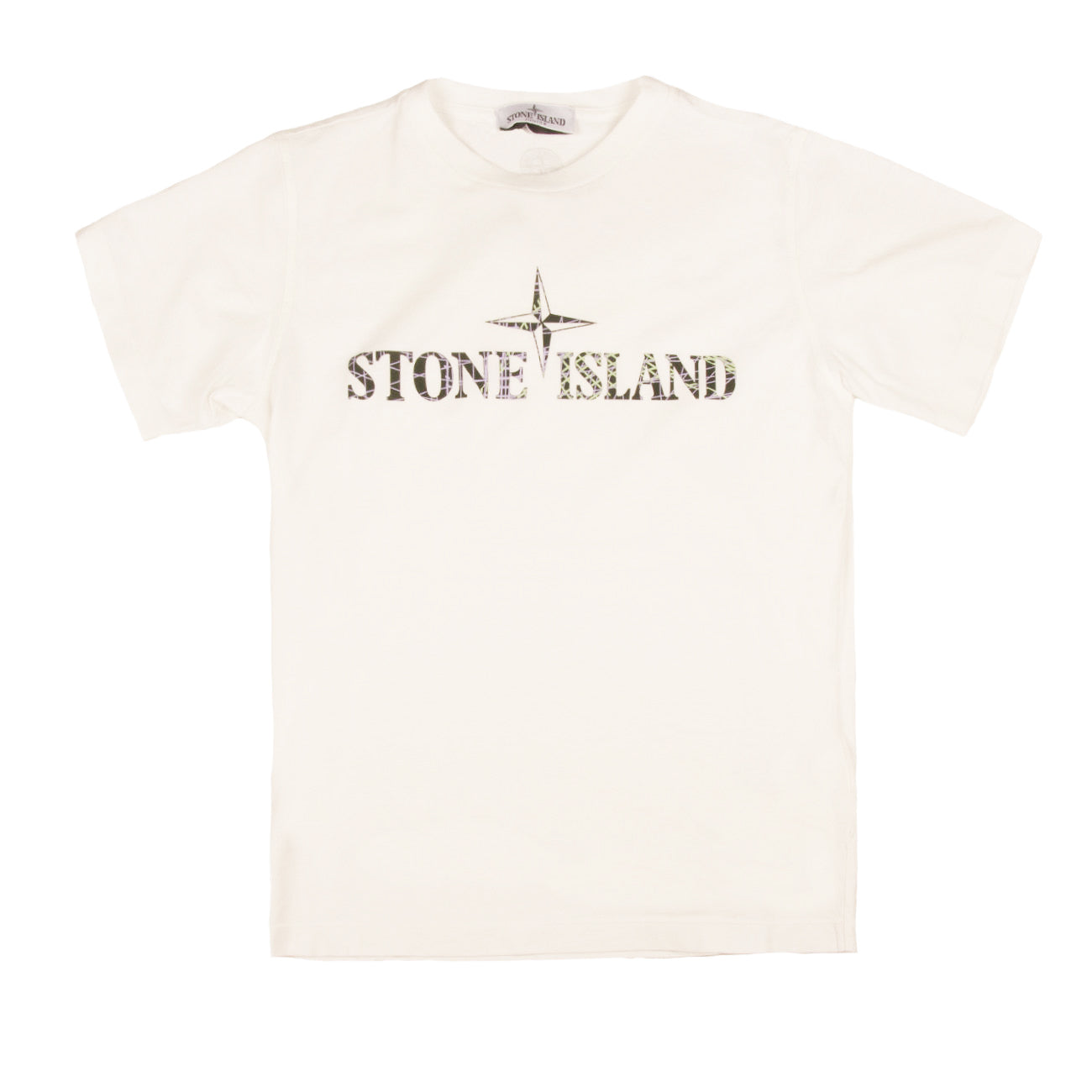 STONE ISLAND T-Shirt Logo Kids Bianco 781621073 V0001, WHITE 