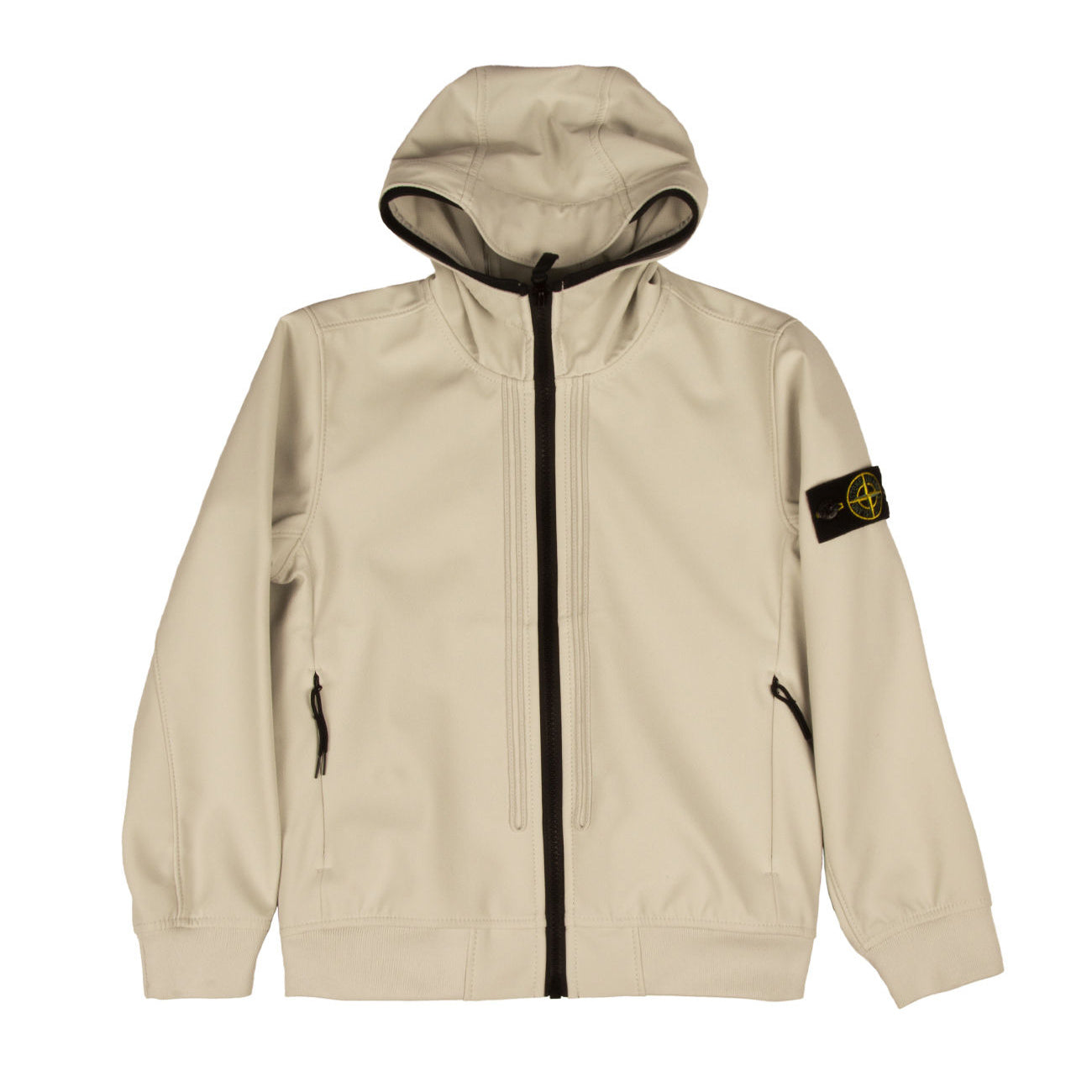 STONE ISLAND Giubbotto Soft Shell Bambino Pearlgrey 781640134 V0061, PEARLGREY 