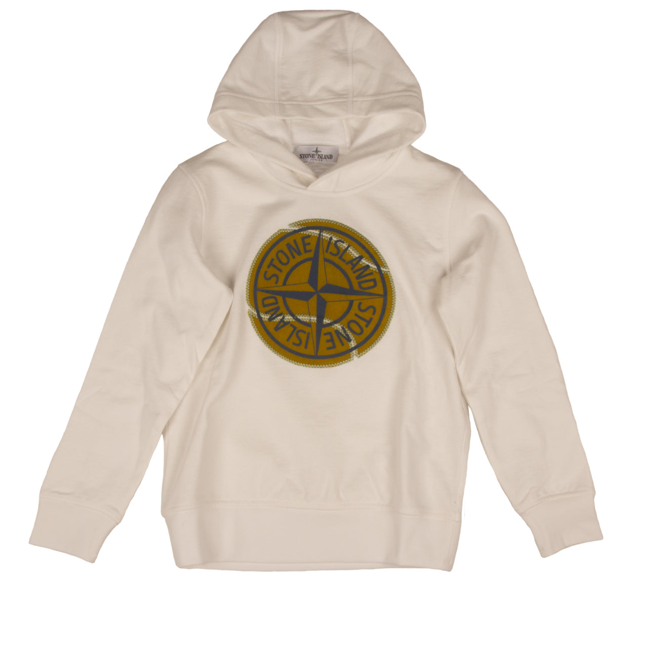 STONE ISLAND Felpa Logo Bambino White 781662875 V0001 WHITE 