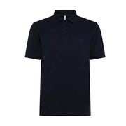 SUN68 Polo Small Stripe On Collar Uomo Navy Blue A33111 07/NAVY BLUE 