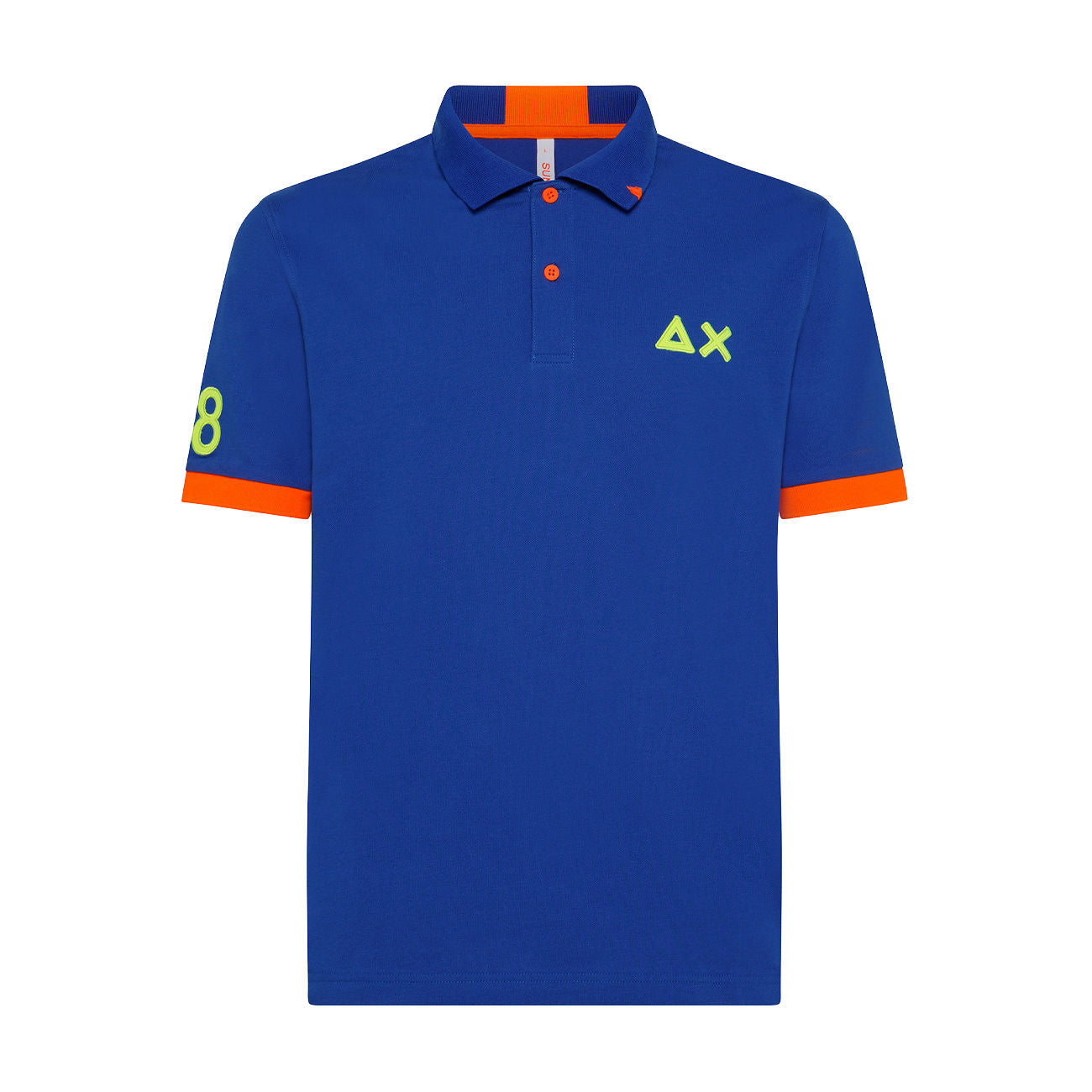 SUN68 Polo Logo Fluo Uomo Royal A33122 58/ROYAL 