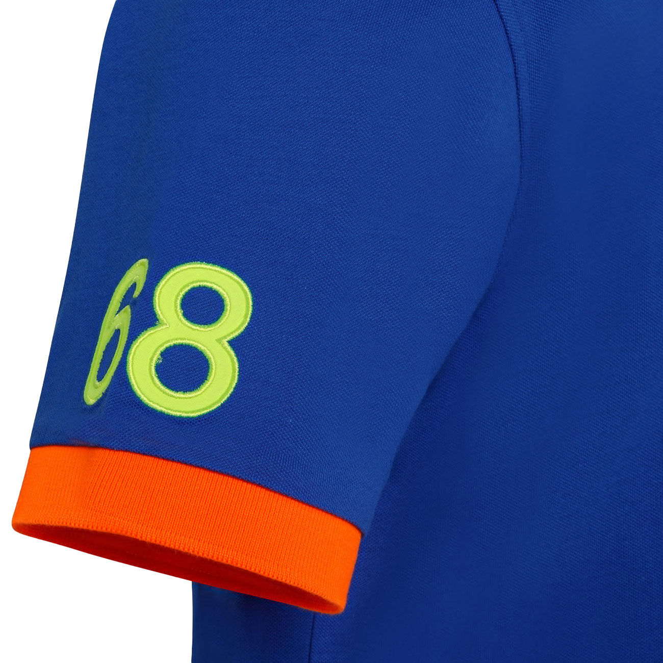 SUN68 Polo Logo Fluo Uomo Royal A33122 58/ROYAL 