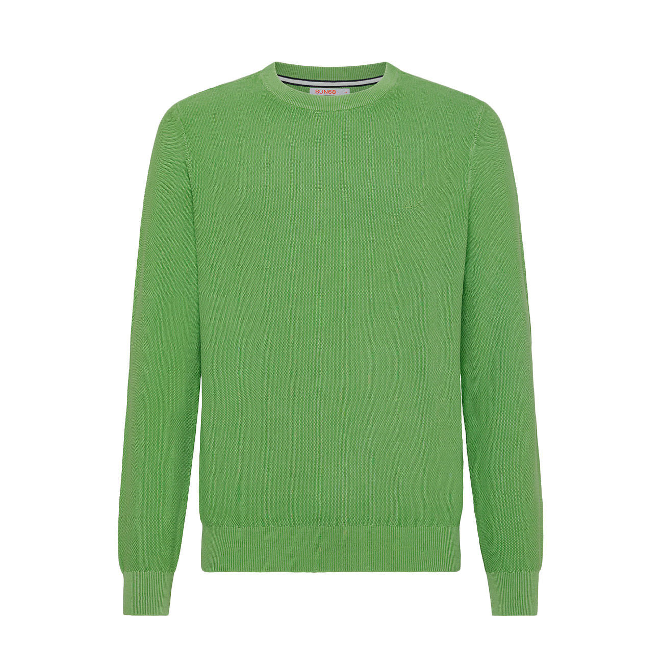 SUN68 Maglia Round Vintage Uomo Verde Chiaro K33116 02/VERDE CHIARO 