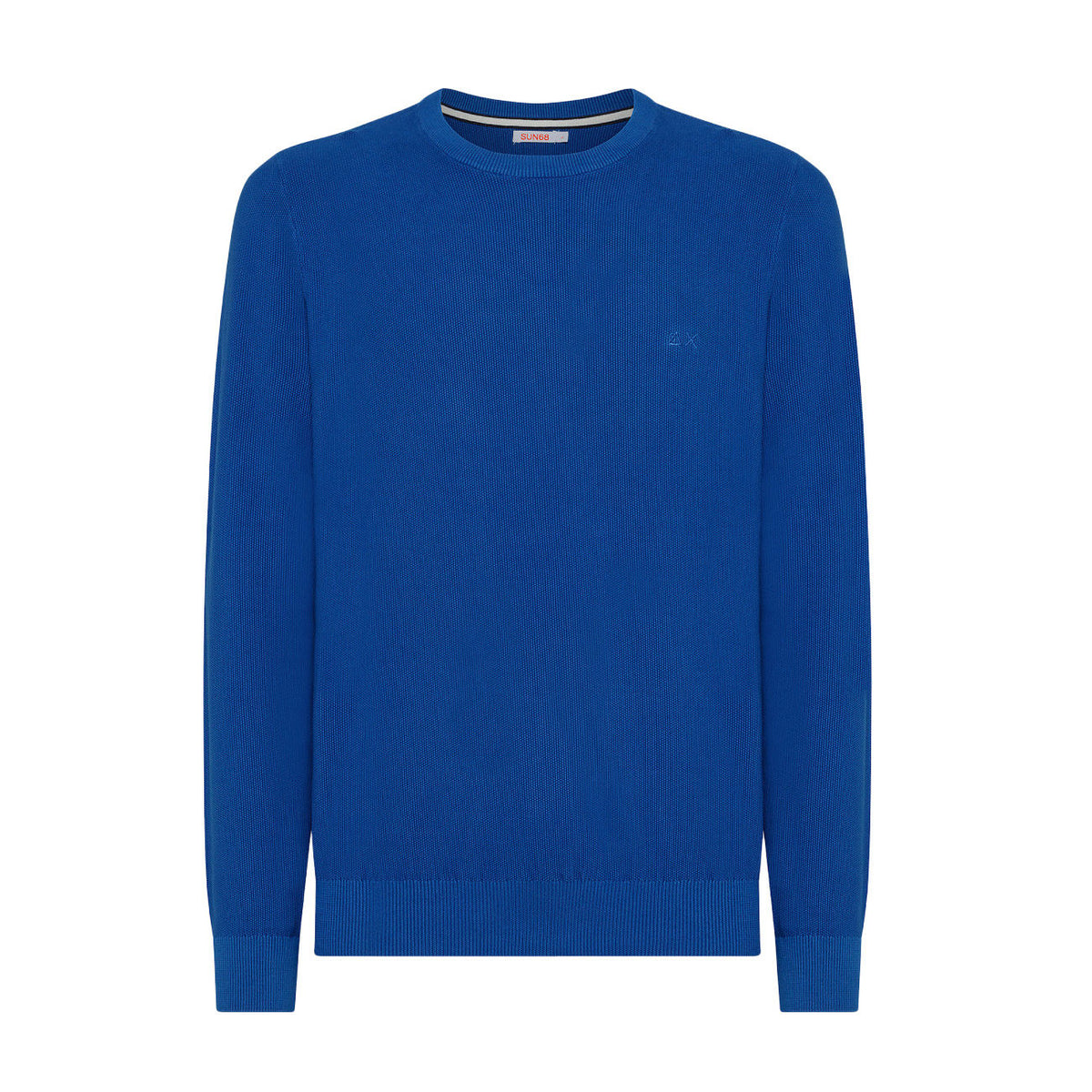 SUN68 Maglia Round Vintage Uomo Blu K33116 12/BLUE 