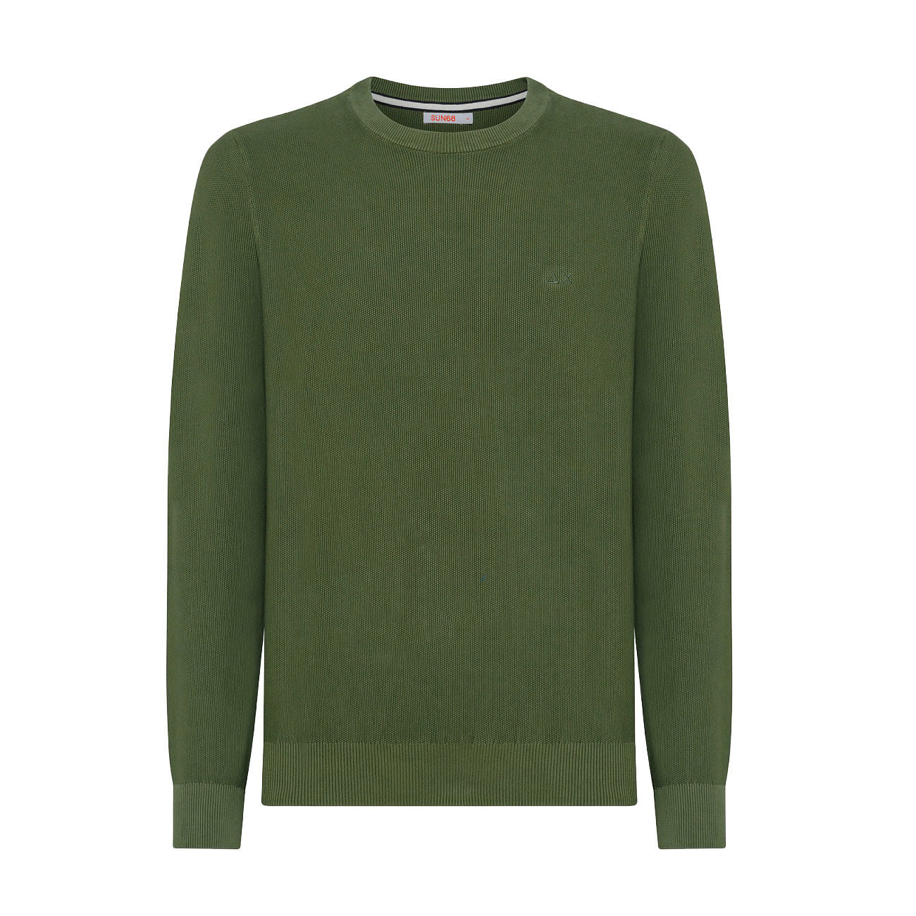 SUN68 Maglia Round Vintage Uomo Militare K33116 19/MILITARE 