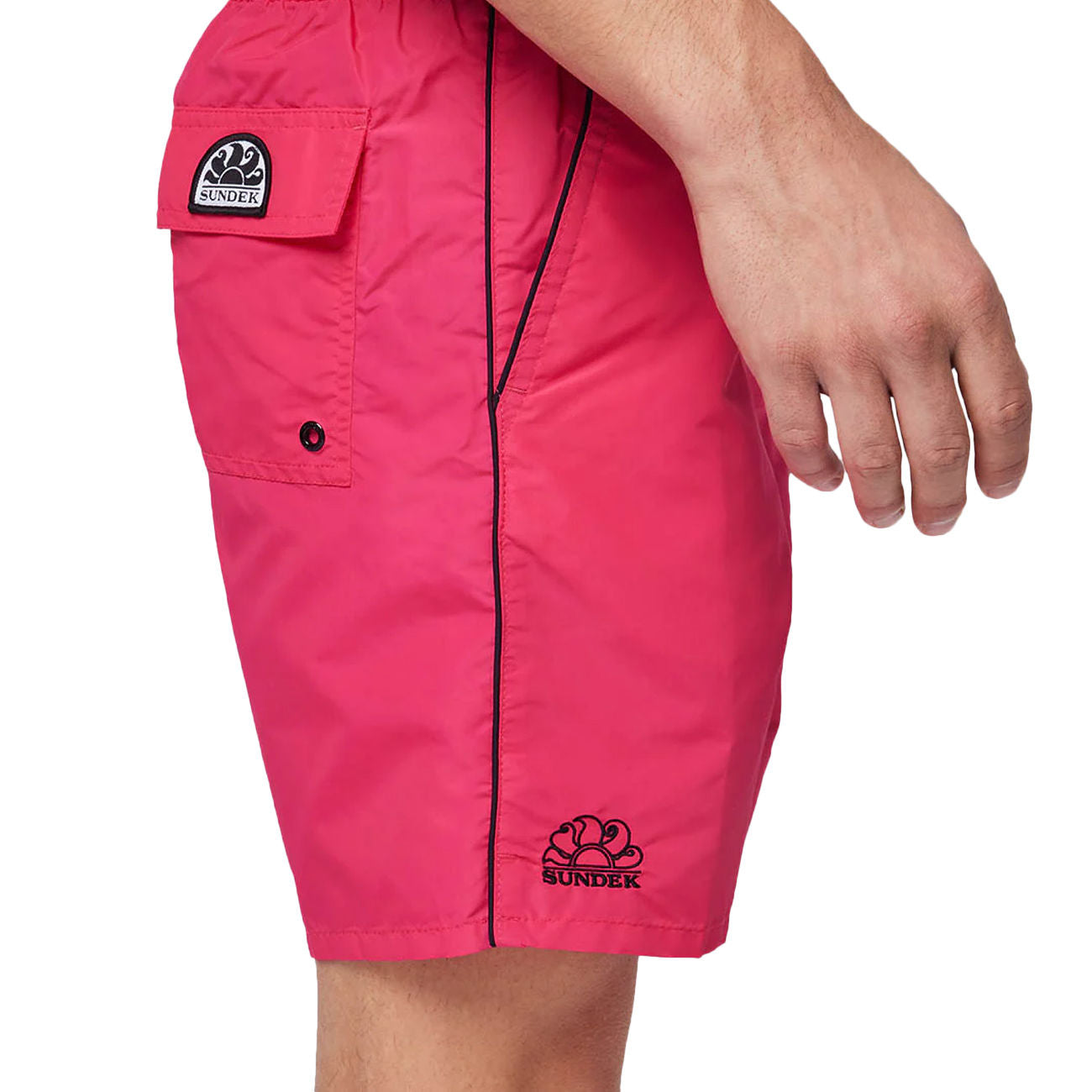 SUNDEK Bermuda Pervis Boardshort Uomo Flamingo M420BDTA100 69201 FLAMINGO 01 