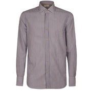 TINTORIA MATTEI 954 Camicia Rigata Uomo Bianco Blu AD0N61 RE4/B.CO/BLU 