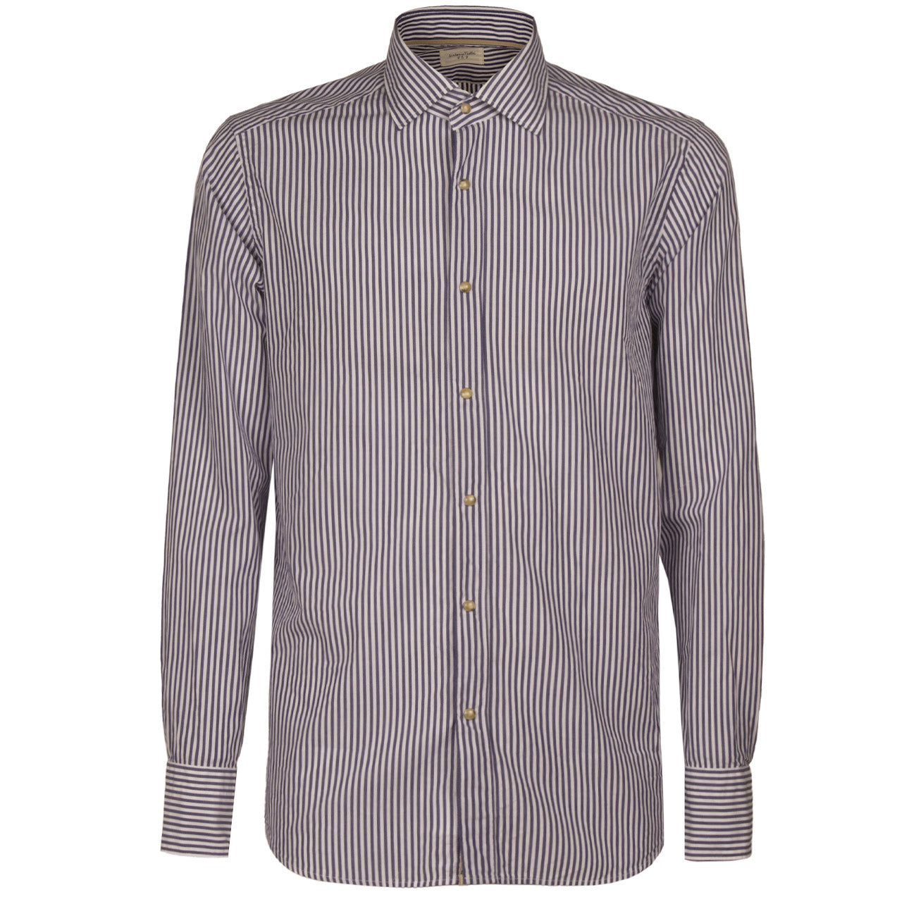 TINTORIA MATTEI 954 Camicia Rigata Uomo Bianco Blu AD0N61 RE4/B.CO/BLU 