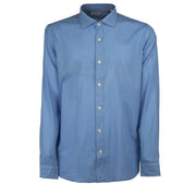 TINTORIA MATTEI 954 Camicia Collo Francese Uomo Turchese MKLTNW UC1/TURCHESE 