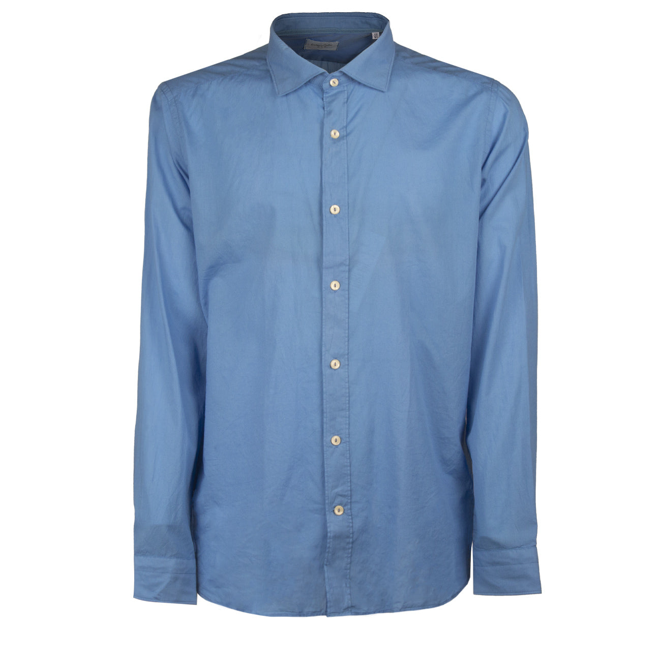 TINTORIA MATTEI 954 Camicia Collo Francese Uomo Turchese MKLTNW UC1/TURCHESE 
