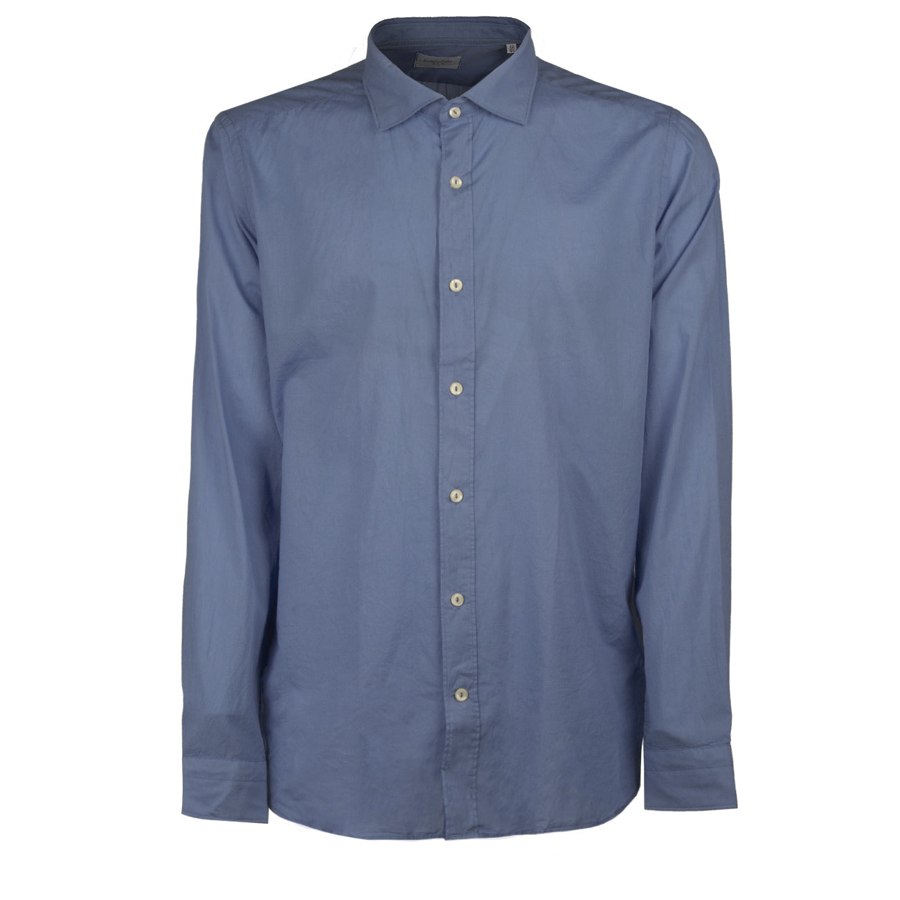 TINTORIA MATTEI 954 Camicia Collo Francese Uomo Indaco MKLTNW UE2/INDACO 