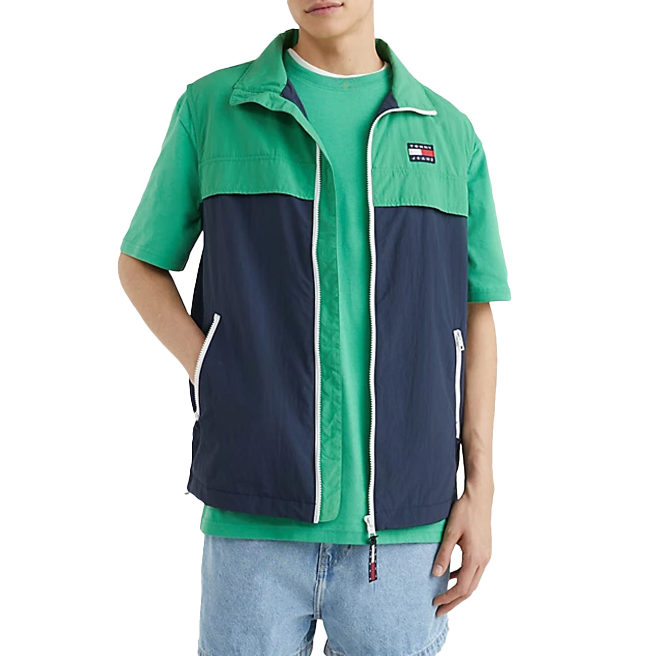 TOMMY JEANS Smanicato Chicago Uomo Twilight Navy Multi DM0DM15914 C87/TWILIGHT NAVY/MULTI 
