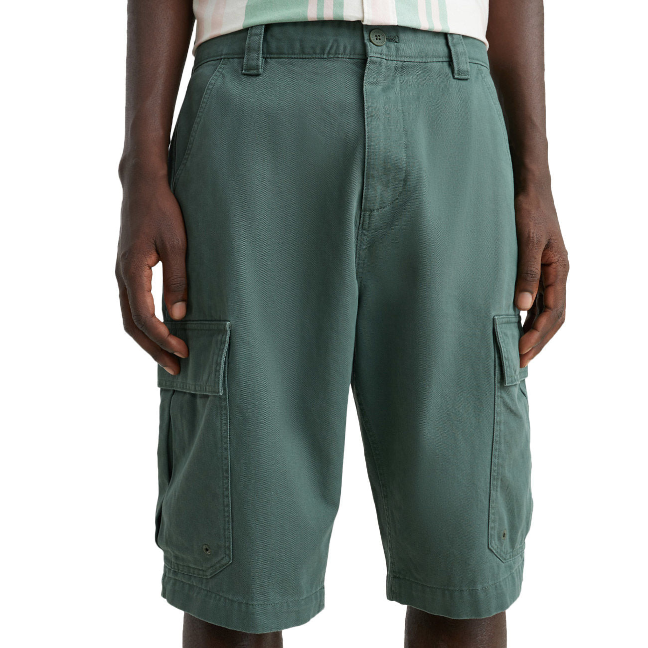 TOMMY JEANS Shorts Cargo Aiden Uomo Avalon Green DM0DM15974 MRY/AVALON GREEN 