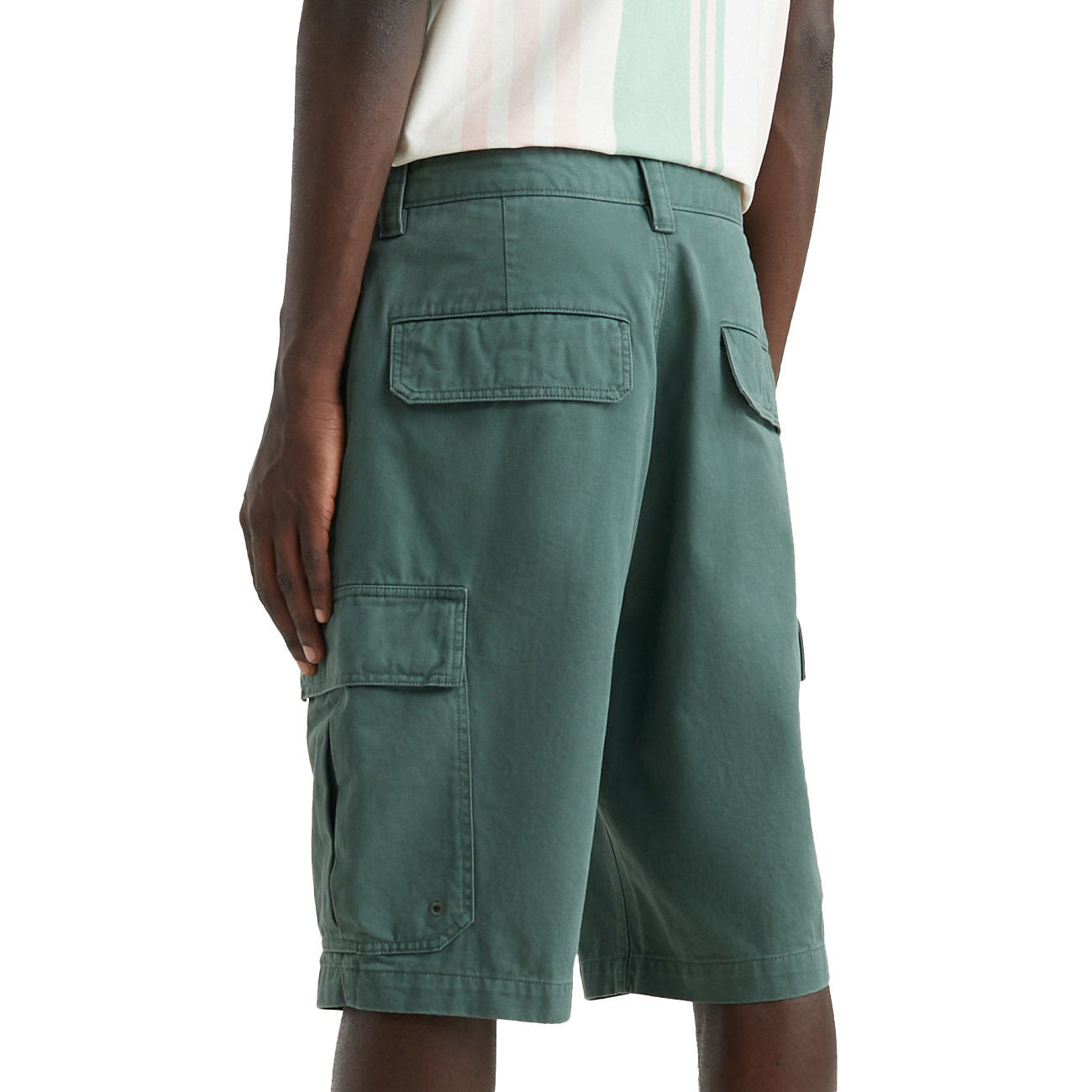TOMMY JEANS Shorts Cargo Aiden Uomo Avalon Green DM0DM15974 MRY/AVALON GREEN 
