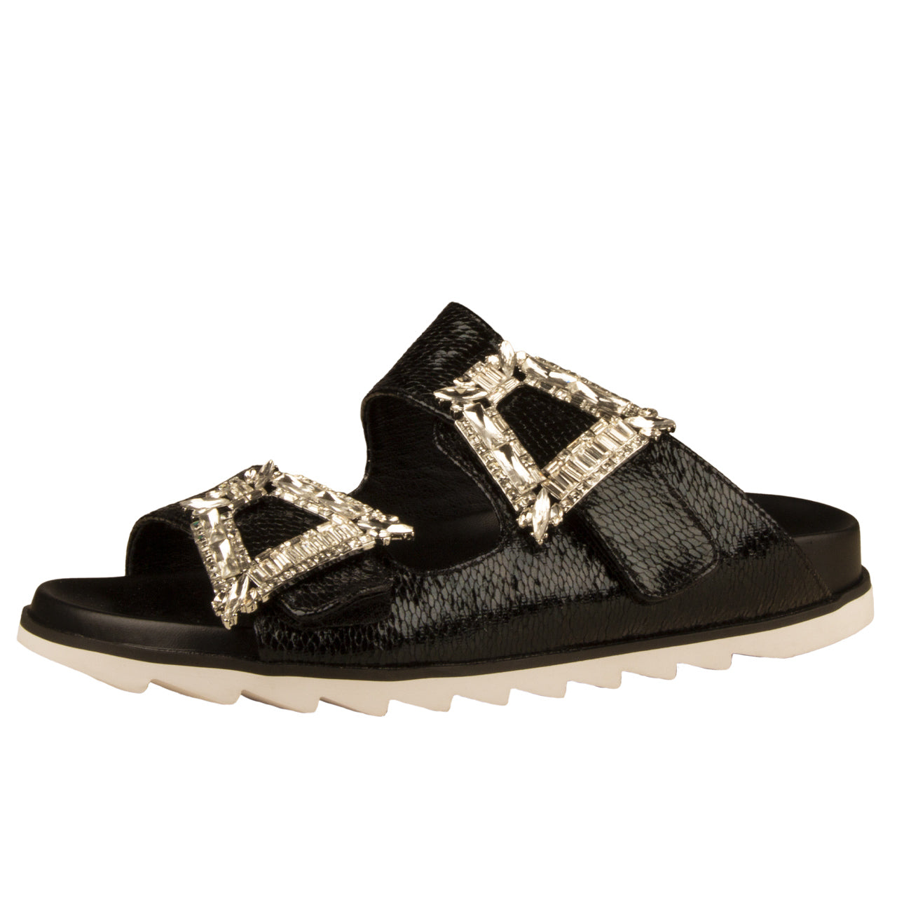 TWENTYFOURHAITCH Sandali Sawda Donna Nero SH127 NERO 