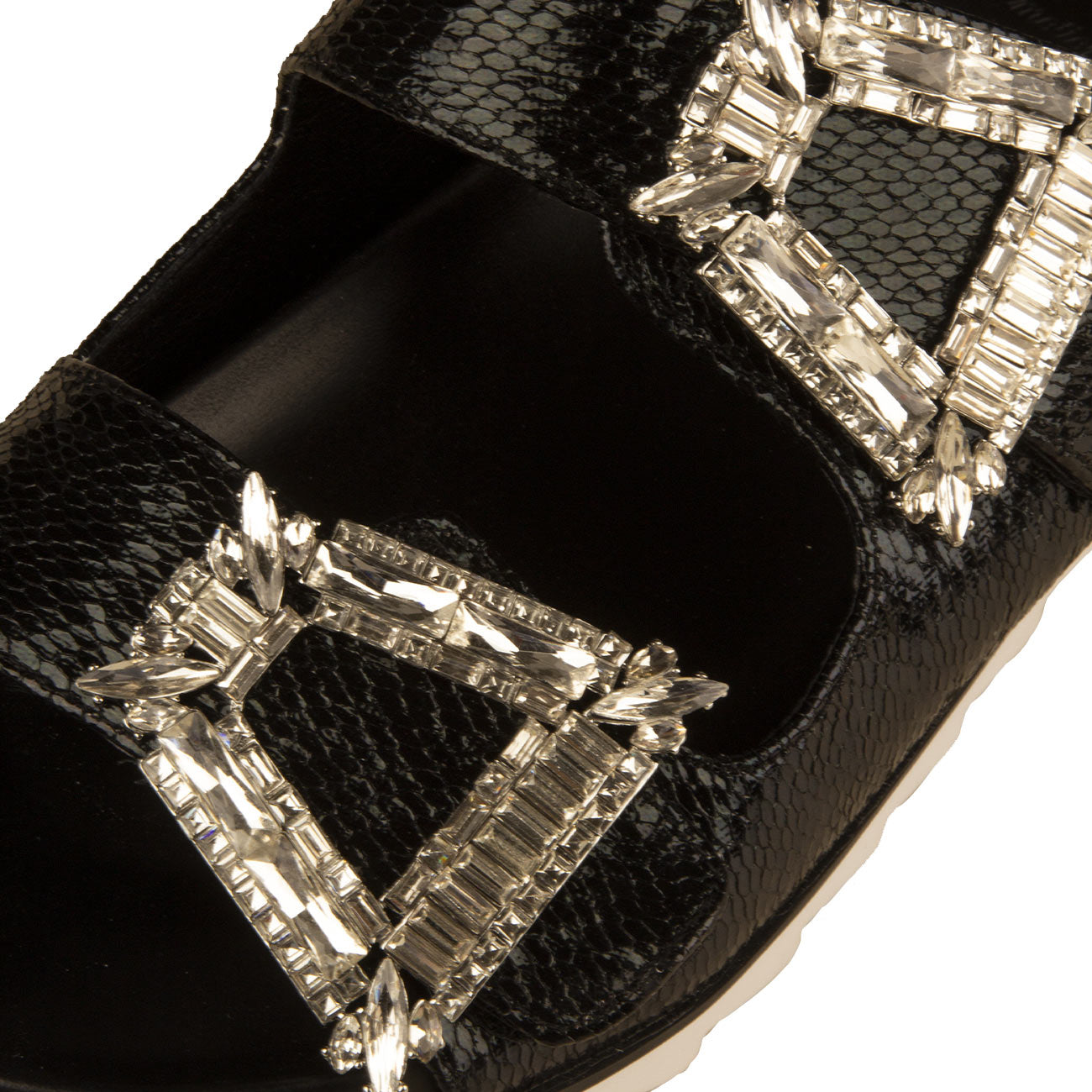 TWENTYFOURHAITCH Sandali Sawda Donna Nero SH127 NERO 