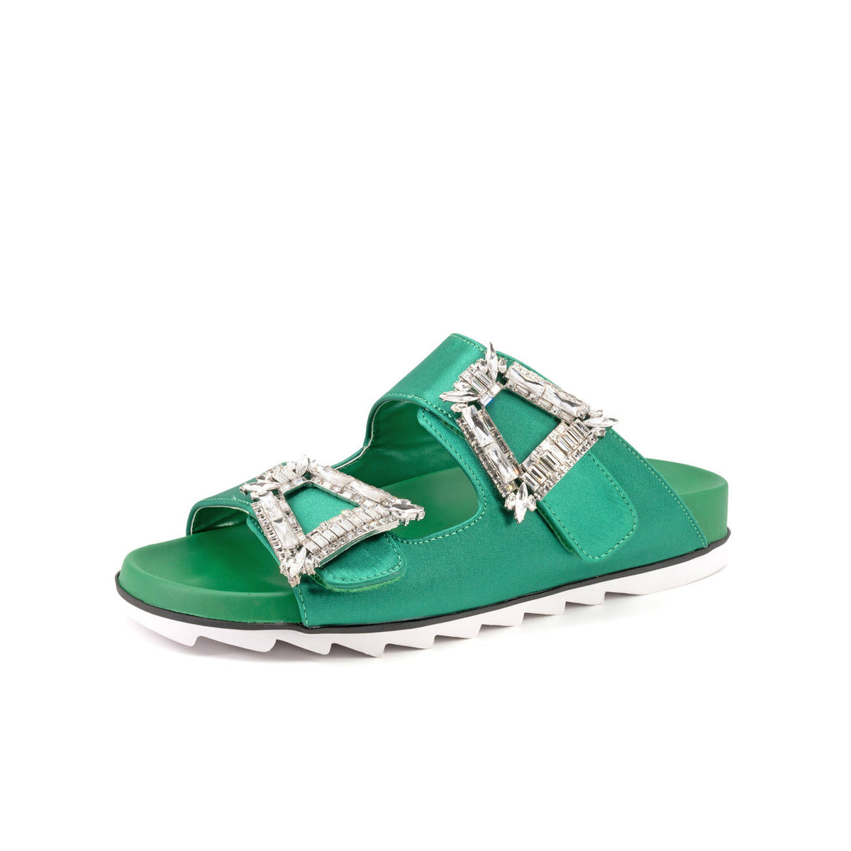 TWENTYFOURHAITCH Sandali Sawda Donna Verde Bandiera SH128 VERDE BANDIERA 