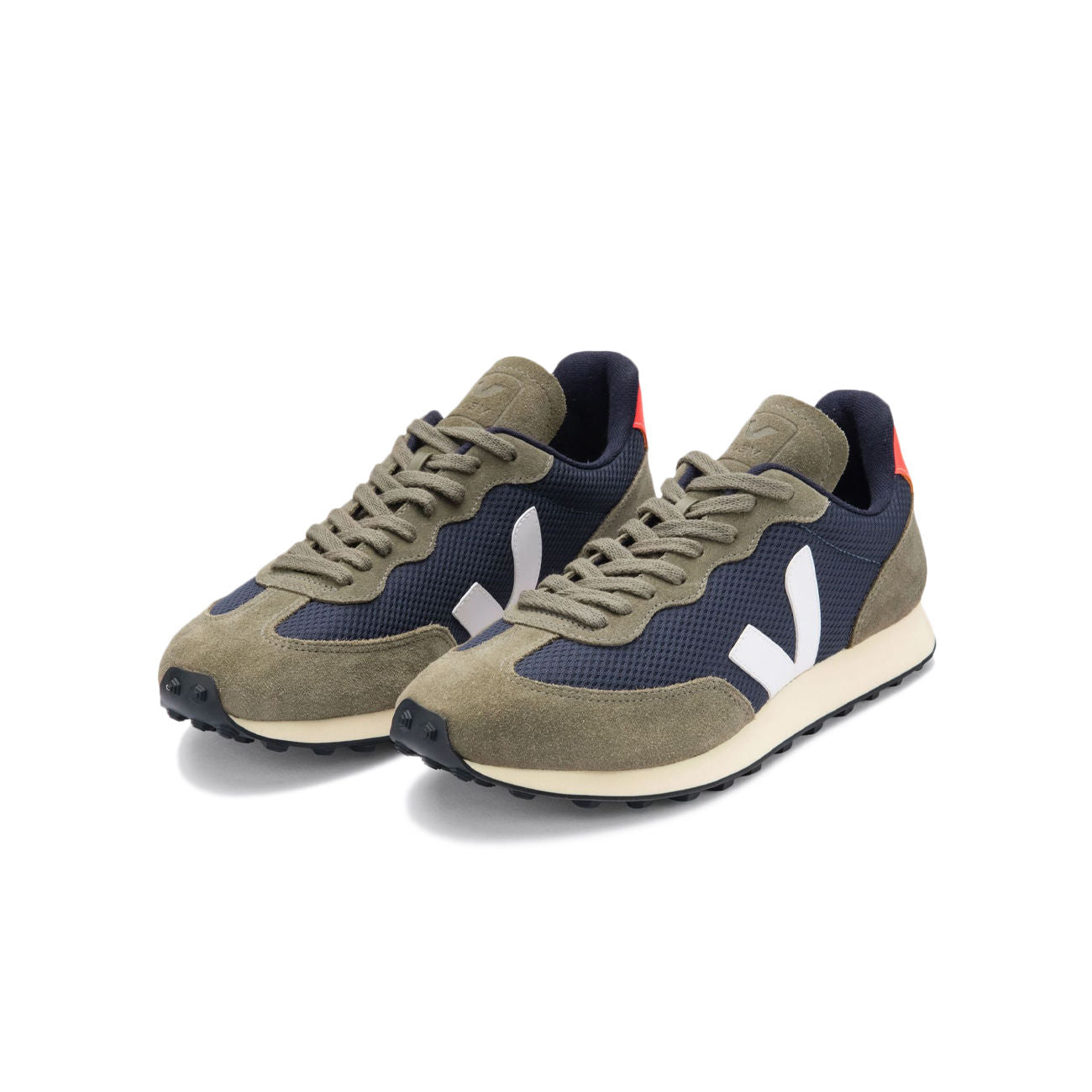 VEJA SCARPE U. RIO BRANCO ALVEOMESH VEJA RB0102359 NAUTICO/WHITE/ORANGE FLUO 