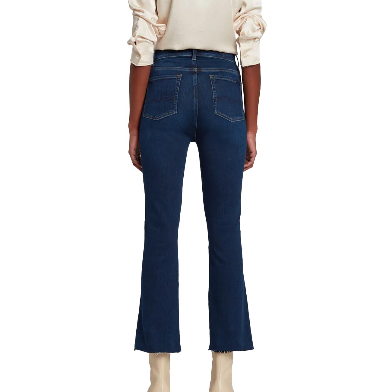 7 FOR ALL MANKIND Jeans Hw Slim Kick Slim Illusion Opulent Donna Dark Blue JSHSU580OP DARK BLUE 