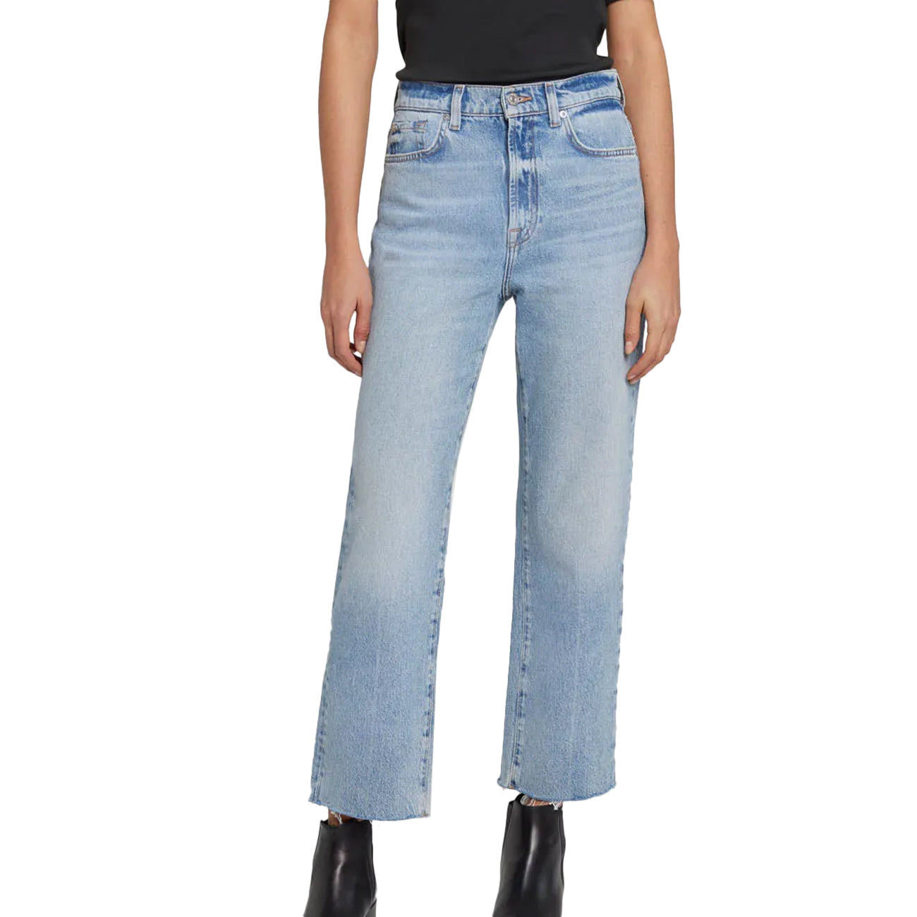 7 FOR ALL MANKIND Jeans Logan Stovepipe Donna Light Blue JSSLC100OD LIGHT BLUE 