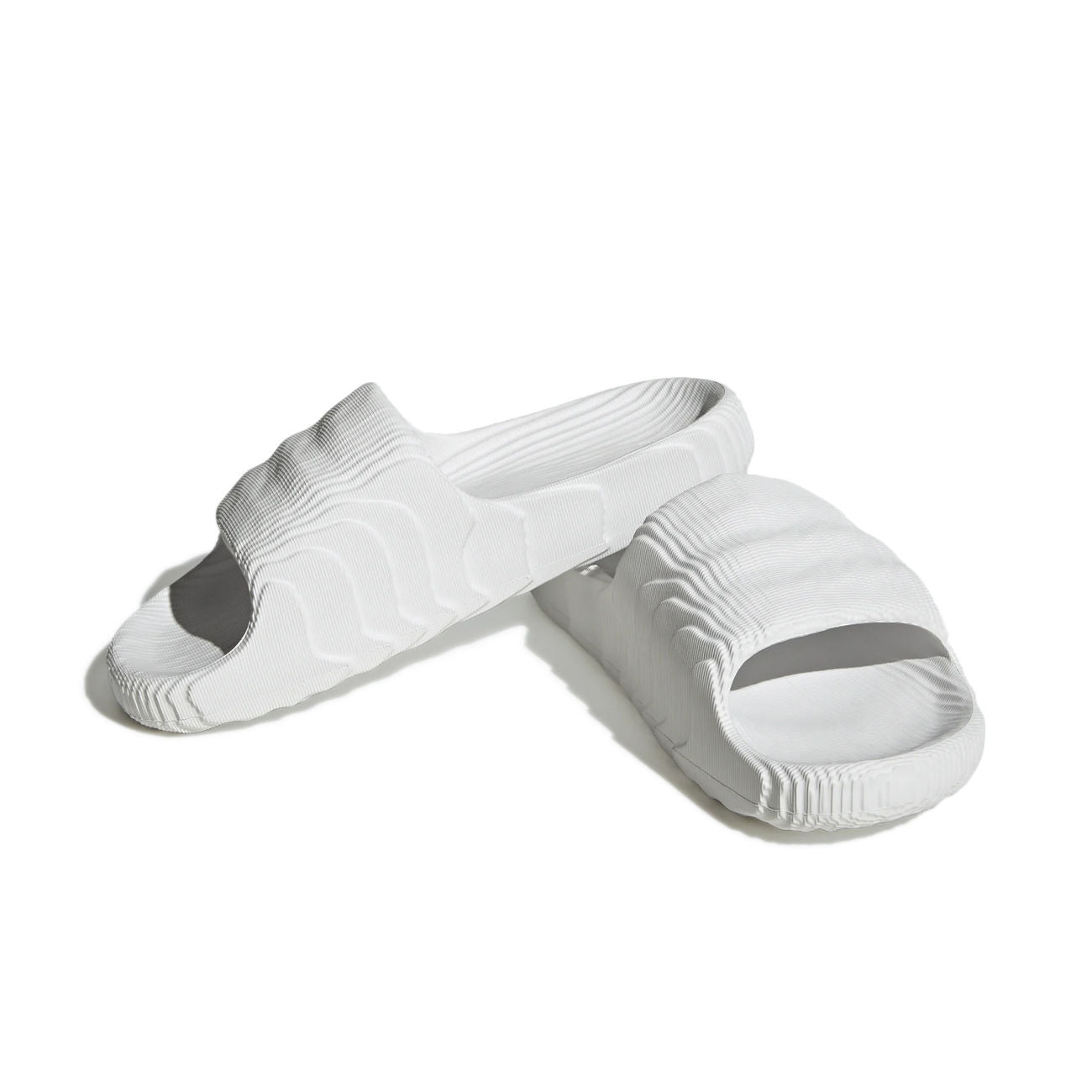 ADIDAS Adilette 22 Unisex Bianco Nero HQ4672 CRYWHT/CRYWHT/CBLACK 