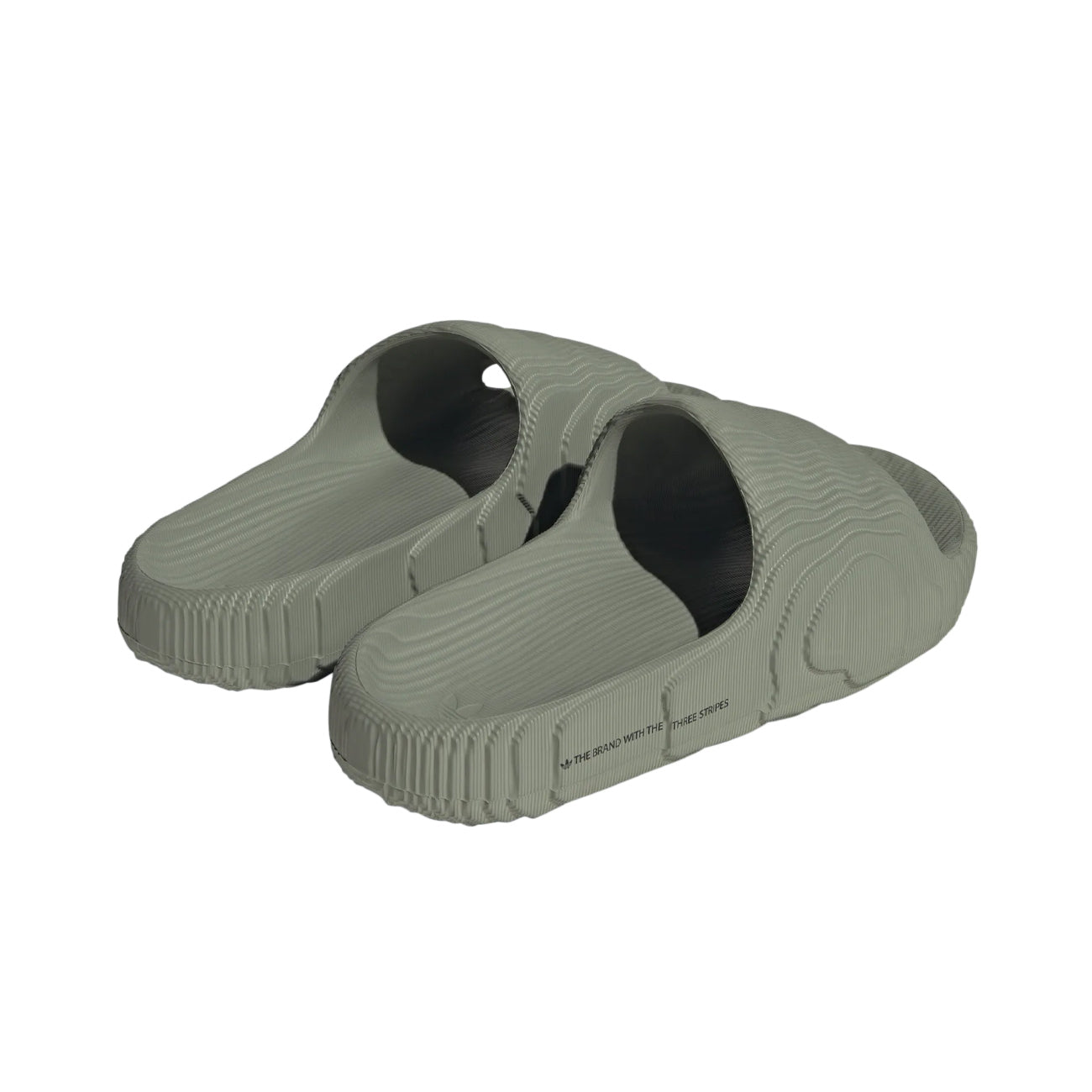 ADIDAS Adilette 22 Unisex Silver Green Black IG8264 SILGRN/SILGRN/CBLACK 