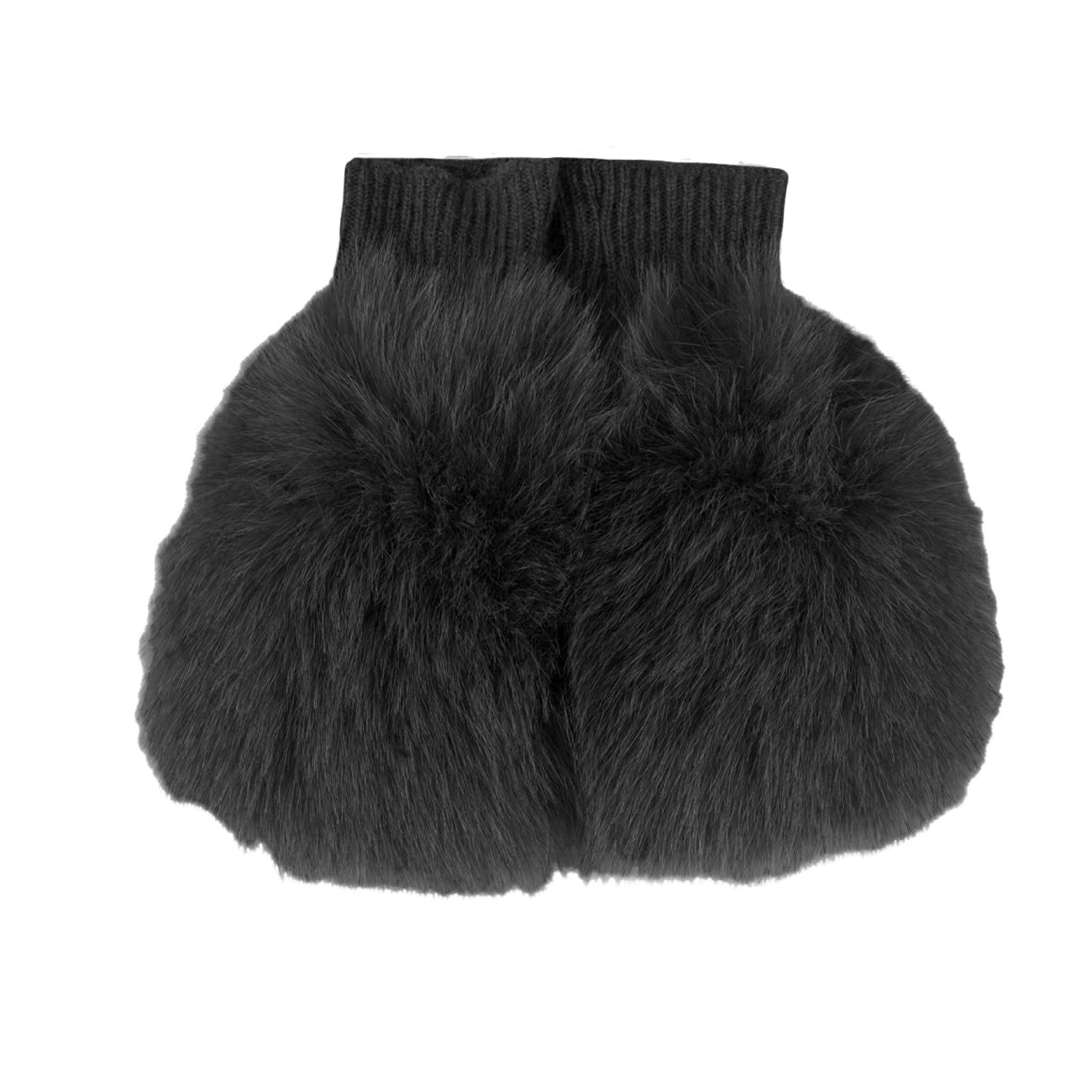 ALPO Guanti Manicotto Pelo Fox Donna Nero 838MC NERO 