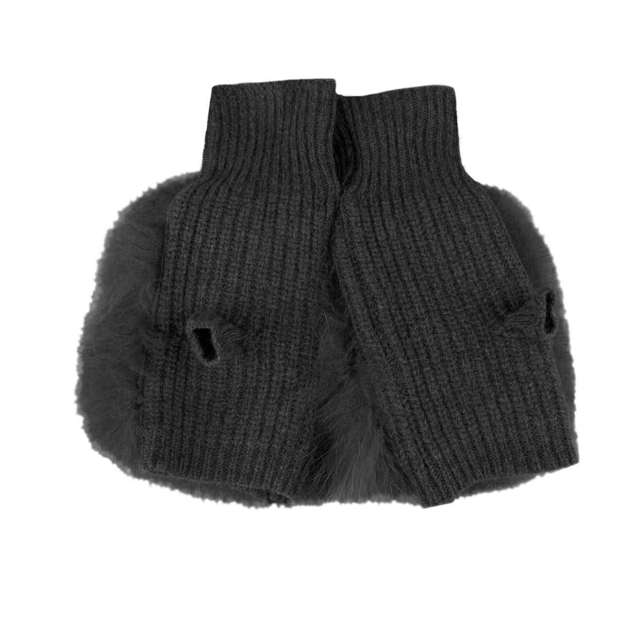 ALPO Guanti Manicotto Pelo Fox Donna Nero 838MC NERO 