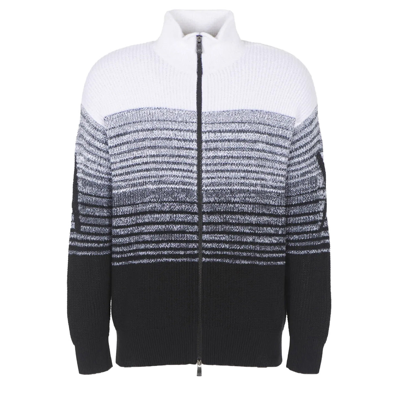 ARMANI EXCHANGE Cardigan Fullzip Uomo Nero Bianco 6RZE5AZMP3Z 9212 NERO/BIANCO 