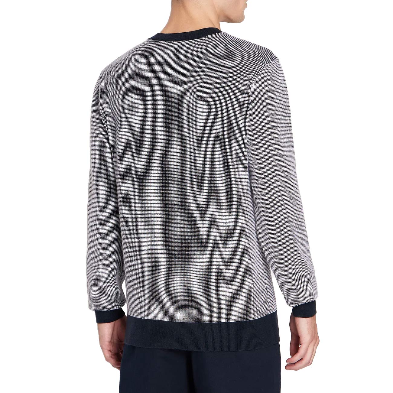 ARMANI EXCHANGE Pullover Girocollo Uomo Navy Bianco 6RZM1XZM3MZ 05AN NAVY/BIANCO 