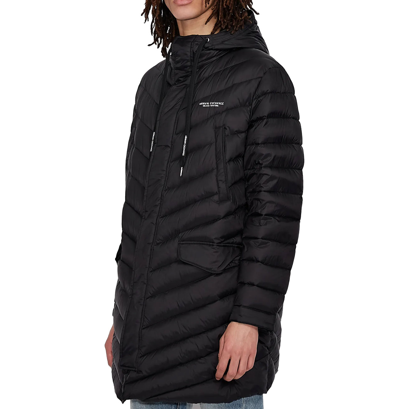 ARMANI EXCHANGE Piumino Lungo Uomo Nero 8NZL20ZNW3Z 1200 NERO 
