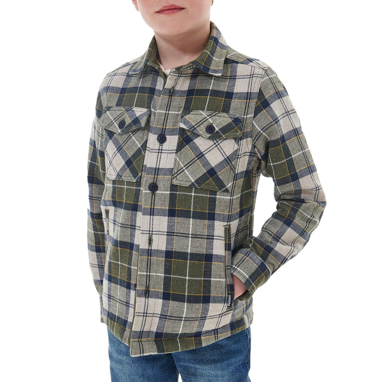 BARBOUR Camicia Over Bimbo Forest Mist Tartan COS0001 TN16 FOREST MIST TARTAN 