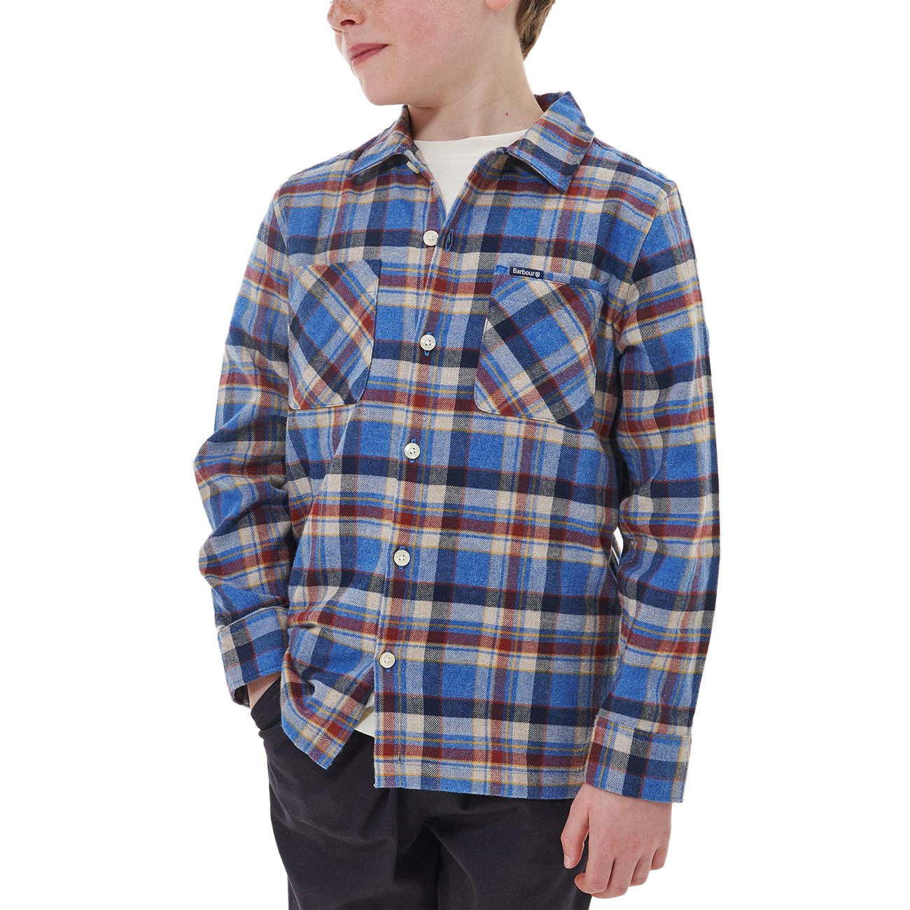 BARBOUR Camicia Holystone Bimbo Blue CSH0092 BL49 BLUE MARL 