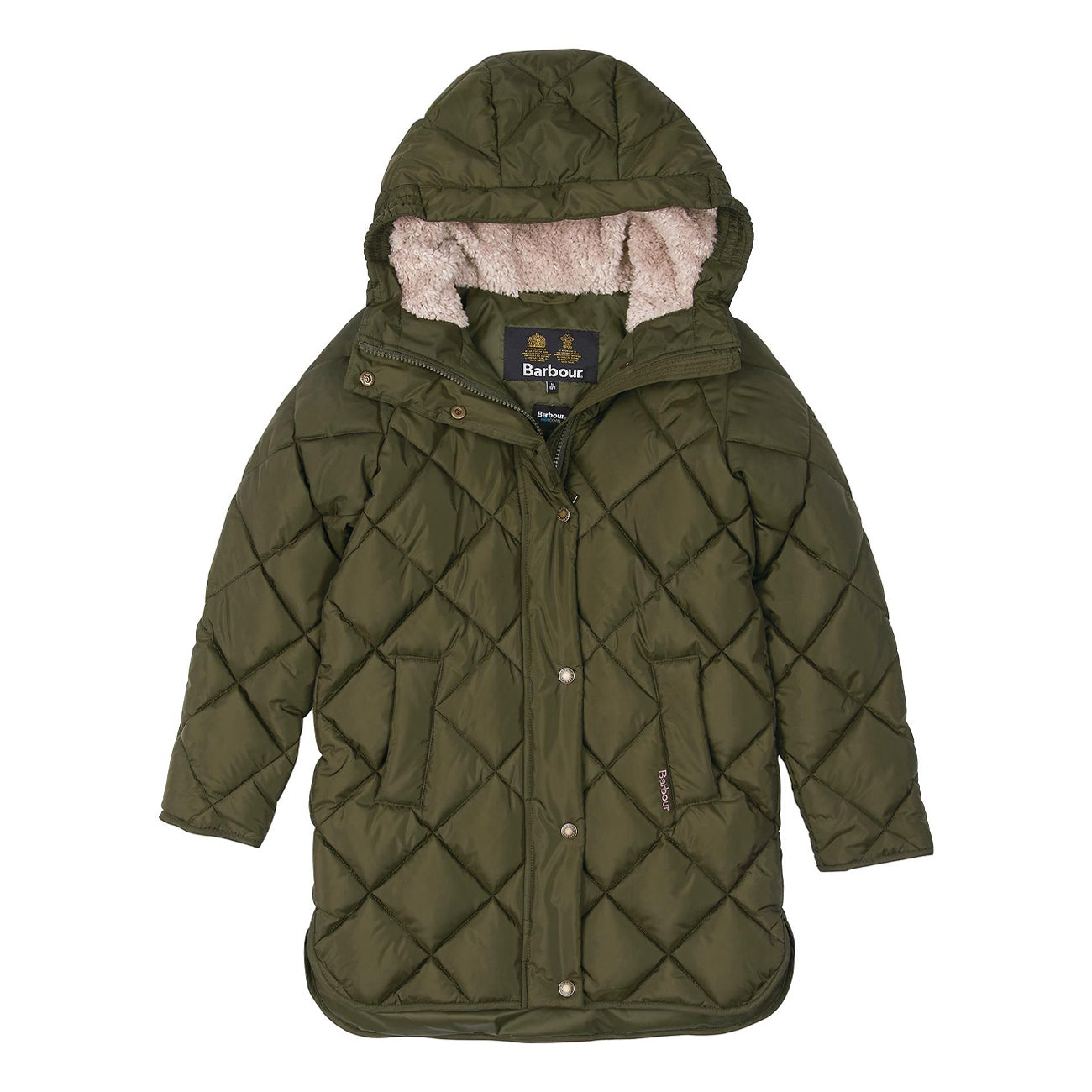 BARBOUR Parka Lungo Sandyford Bimba Olive GQU0113 OL51-OLIVE 