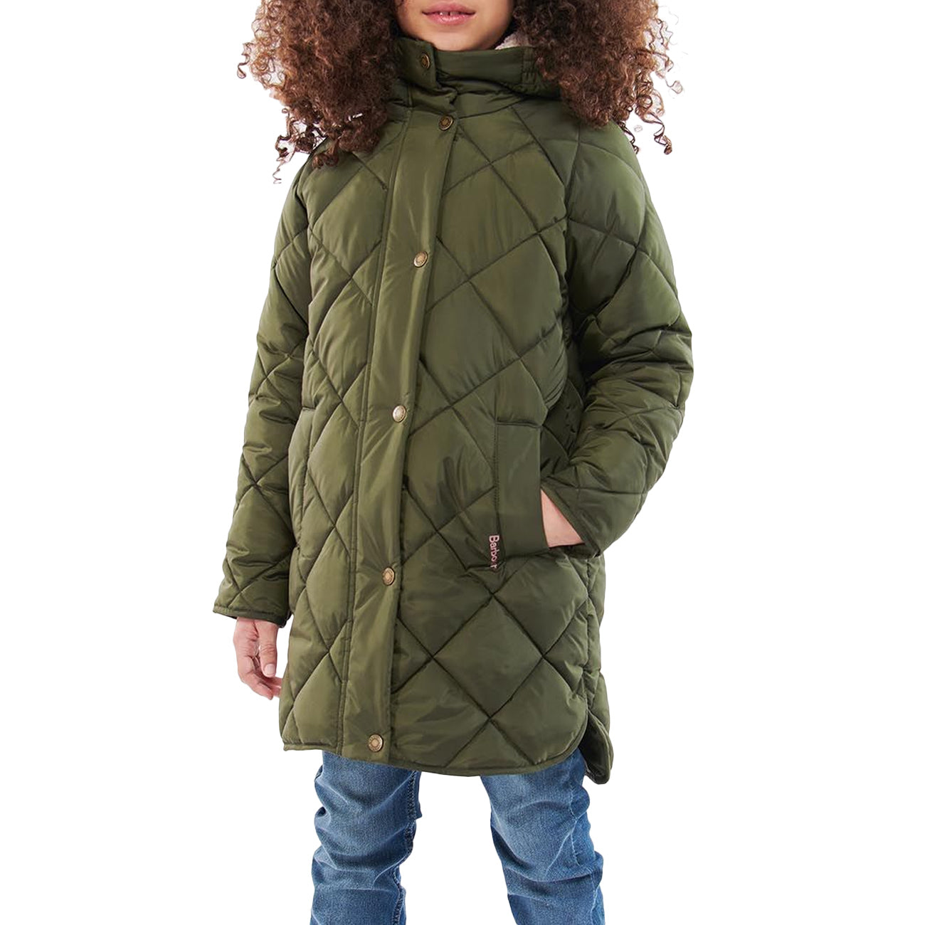 BARBOUR Parka Lungo Sandyford Bimba Olive GQU0113 OL51-OLIVE 
