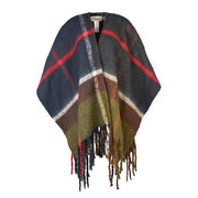 BARBOUR Poncho Isla Check In Pile Donna Classic LSC0353 TN12 CLASSIC 