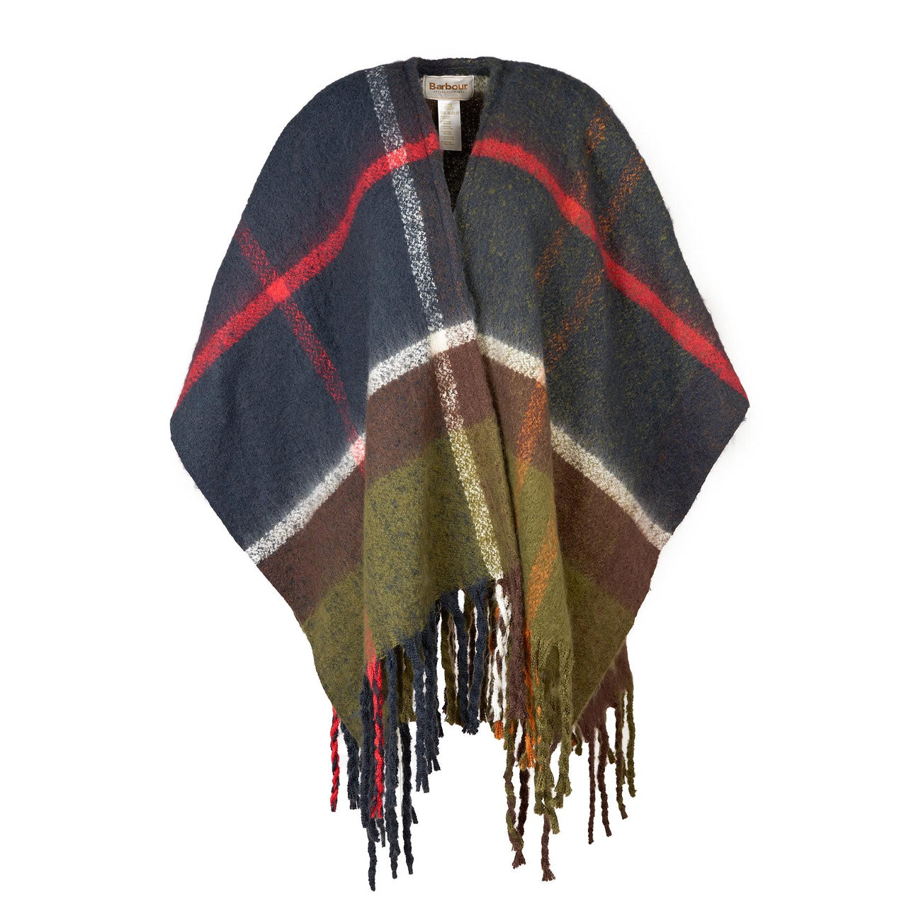 BARBOUR Poncho Isla Check In Pile Donna Classic LSC0353 TN12 CLASSIC 